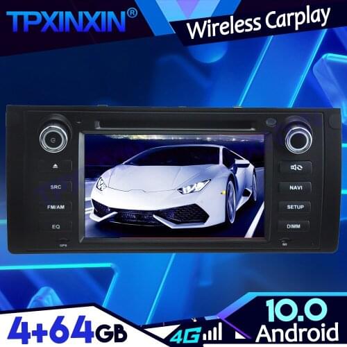 Android 10.0 PX6 4-64G IPS Carplay For BMW E39 Car Screen DSP Tape Recoder Player Head Unit Navigation GPS Auto Radio Multimedia