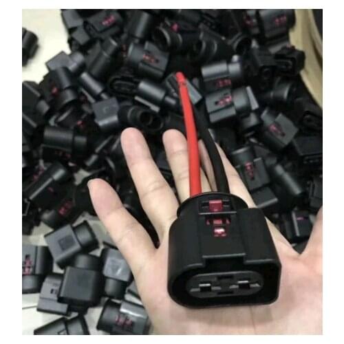 1/2/5/10pcs/lot 2 Pin/Way Power Steering Pump Plug Control Unit Connector Wire Cable Pigtail For VW AUDI SKODA SEAT 1K0971955