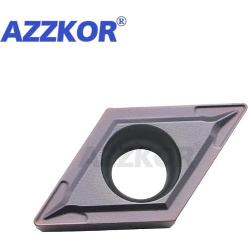 DCMT11T3 MV NT15TF Turning Tool Inner Hole Insert CNC Center Lathe For Stainless Steel Metal AZZKOR Diamond Carbide Blades 10pcs