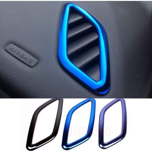 For Mercedes Benz GLA X156 CLA A Class Stainless Steel Air Outlet Condition Decoative Cover Interior Trim Frame Car-styling