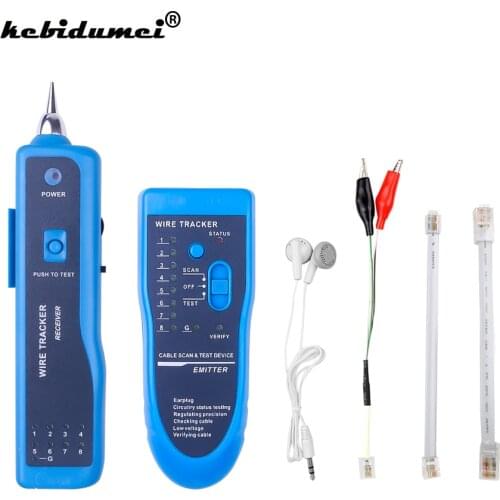 Cable Tracker Wire Tracker Tracer Toner Telephone Ethernet LAN Network Cable tester Detector Line Finder For RJ11 RJ45 Cat5 Cat6