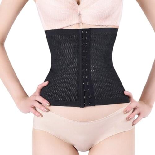 Sexy waist cincher trainer body tummy girdle control corset black shapers ann cherry waist cincher waiste trainer