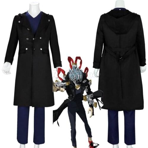 Boku no/My Hero Academia Shigaraki Tomura Cosplay Costume Adult Black Trench+Pant Sets Halloween Carnival Show Costumes C179M251