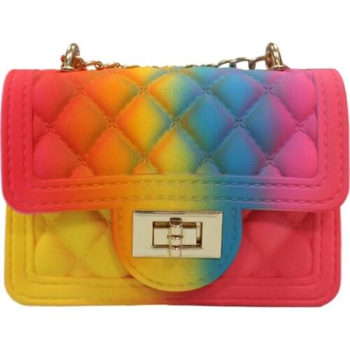 Small Crossbody Bags For Women Mini Bag Rainbow Jelly Bag Fashion Brand Womens Stylish Handbags Style Jelly Purse
