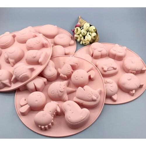 Many Kinds Halloween Silicone Mold Fondant Chocolate Candy Soap Easter Egg Rabbit Christmas Mould Cake Decorating Tools Clay Art