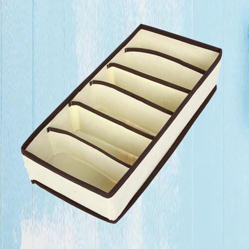 Non-woven Fabric Underwear Divider Storage Box Case Socks Ties Underpants Necklace Drawer Container Dormitory Organizer