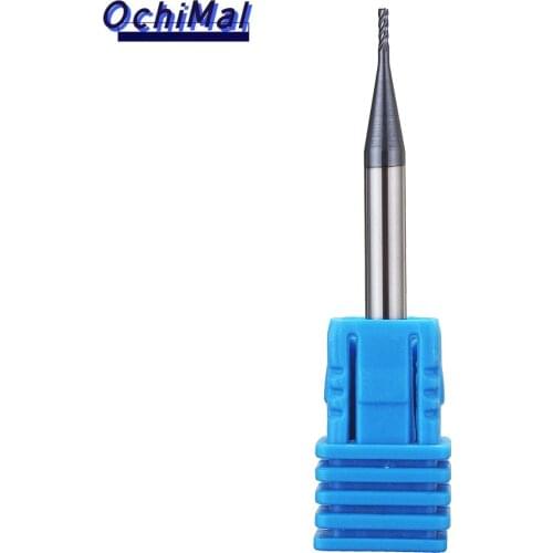 New 5pcs 1mm 4 Flutes End Mill Cutter 50mm Length Tungsten Carbide Milling Cutter CNC Tool For for Metal Drilling Milling