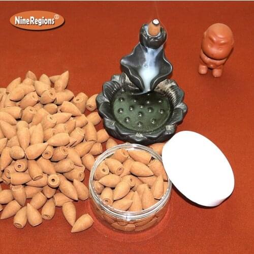 50pcs/box natural aroma Australia Sandalwood incense cones backflow incenso scetns freshener encens yoga