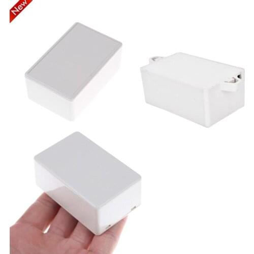 Plastic Waterproof Cover Project Electronic Instrument Case Enclosure Box 70*45*30mm 82*52*35mm White