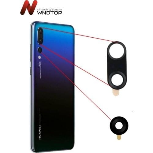 Camera Glass For Huawei P20 Lite Plus Original Rear Back Camera Lens Glass For Housing with Sticker Adhesive