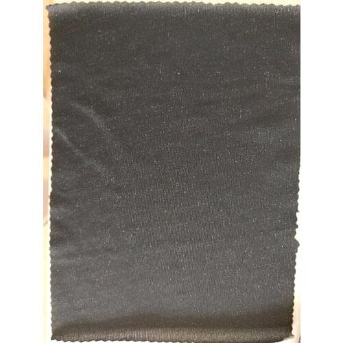 Black silver fiber touch screen fabric