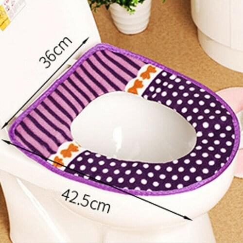 Universal Warm Soft Washable Toilet Seat Cover Mat Set for Home Decor Closestool Mat Seat Case Toilet Lid Cover Accessories