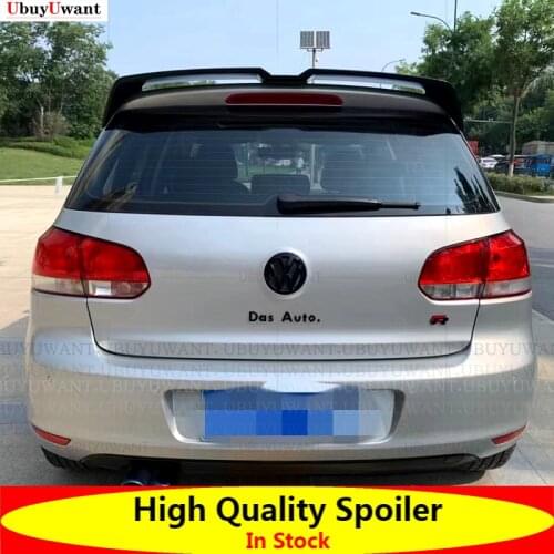 For VW GOLF MK6 GTI & R 2008 - 2012 Hatchback High Quality ABS Plastic Rear Car Spoiler Trunk Lid Wing
