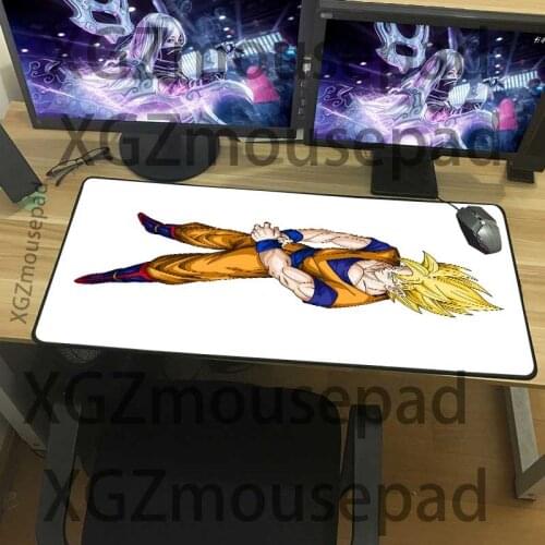 XGZ Custom Extra Large Mouse Pad Black Lock Edge Anime Office Computer Desk Mat Rubber Non-slip 900x400/600x300 Xxl