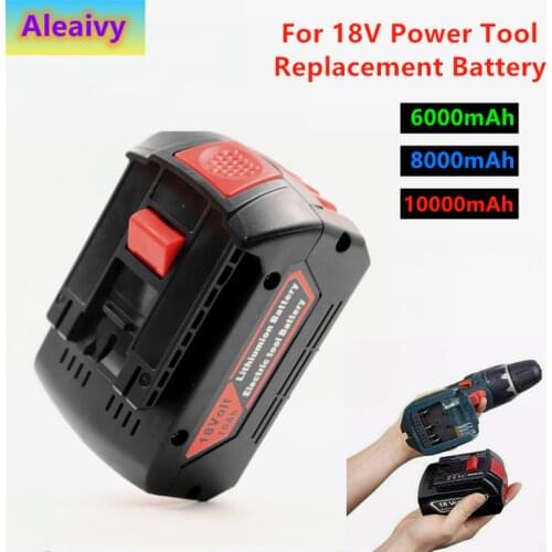 Charger for Bosch Electric Drill 18 V 10000 mAh Li-ion Battery BAT609, BAT609G, BAT618, BAT618G, BAT614, 2607336236 Charger