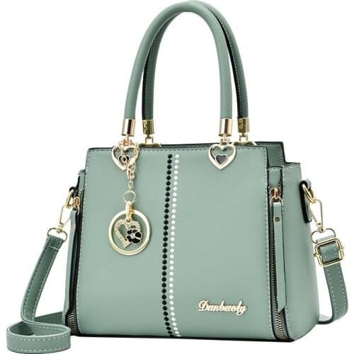 Popular Purses and Handbags for Women Causal PU Leather Designer Messenger Bag Ladies Tote Shoulder Bags with Top Handles