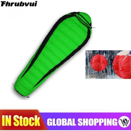 Winter goose down sleeping bag nylon waterproof warm and comfortable outdoor camping 0℃~-10℃ sleeping bag