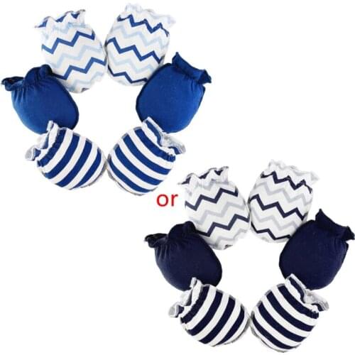 3 Pairs Baby Anti Scratching Soft Pure Cotton Gloves Newborn Protection Face Scratch Mittens Infant Handguard Supplies