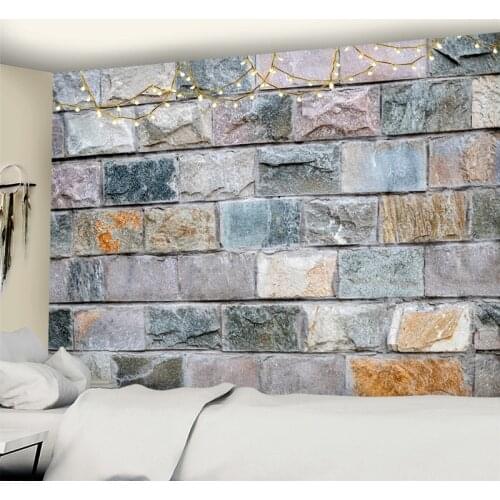 3D Vintage Stone Bricks Printed Tapestry Wall Hanging Large Size Wall Tapestry Mandala Fabric Cheap Hippie Boho Wall Tapestries