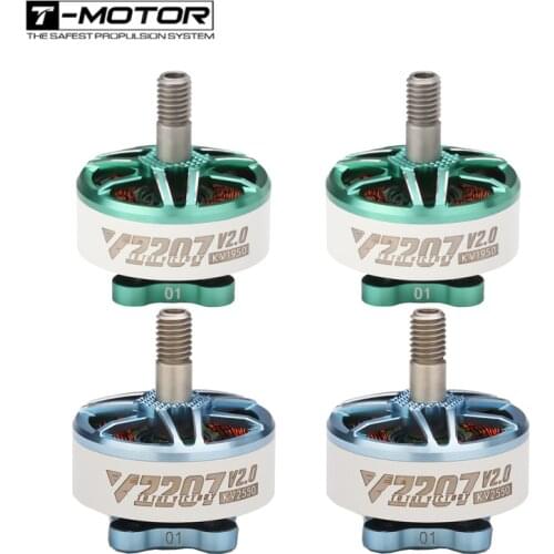 4PCS T-motor V2207 V2.0 1750/1950/2550KV Brushless Out Runner Motor Cute Small 5-6S Motor RC FPV Racing Drone Quadcopter Frame