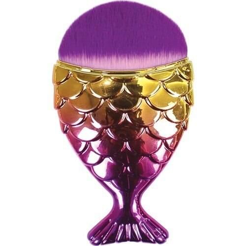 Elly Fish Shaped Foundation and Contour Makeup Brush 025