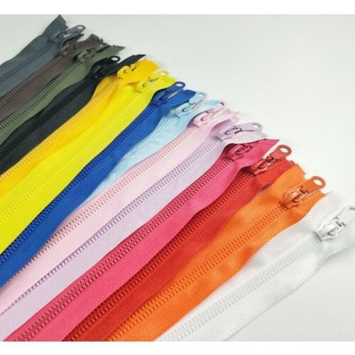 HL 5# 70CM 1pc/5pcs Lots Colors Open-Ended Resin Zippers Garment Home Textile Sewing Accessories DIY Crafts