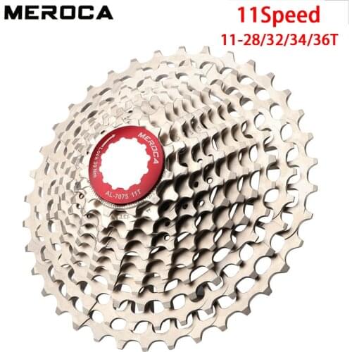 MEROCA cassete 11 velocidade road bike 11-28/32/34/36T Bicycle Cassette Flywheel 11 Speed K7 Gravel 11V Sprocket
