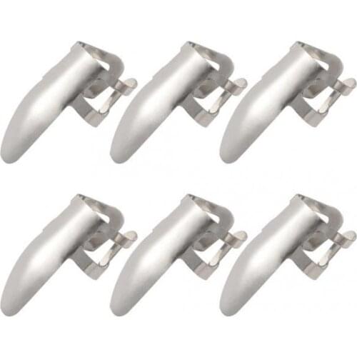 6pcs Stainless Steel Plectrums Finger Picks for Guitar Banjo Ukulele