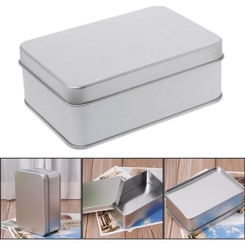 Metal Candy Coins Storage Box Case Can Small Objects Organzier Holder Container
