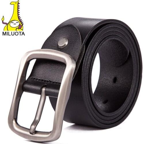 [MILUOTA] 2018 Fashion designer belts for men cinturon genuine leather canvas belt brand strap high quality men belt LW457