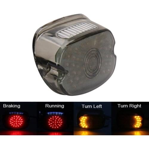 Motorcycle LED Brake Tail Light License Plate Lamp for Sportster 883 1200 XL Touring Softail Dyna Electra Glide