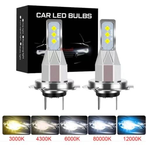 Muxall LED CSP Car Lights H4 H7 H11 H8 H9 H1 HB3 9005 9006 hb4 9004 H16 H13 Headlight Bulb Auto Fog Lamp 12V 3000K 6000K 8000K