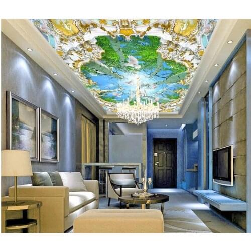 Natural landscape tree forest wallpaper murals ceiling custom 3d wallpaper murals ceilings