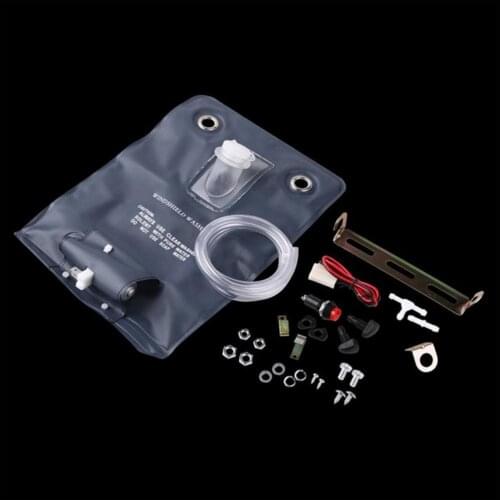 New Universal Car Vehicle Windscreen Washer Pouch Bag Cleaning Kit with 12V Pump