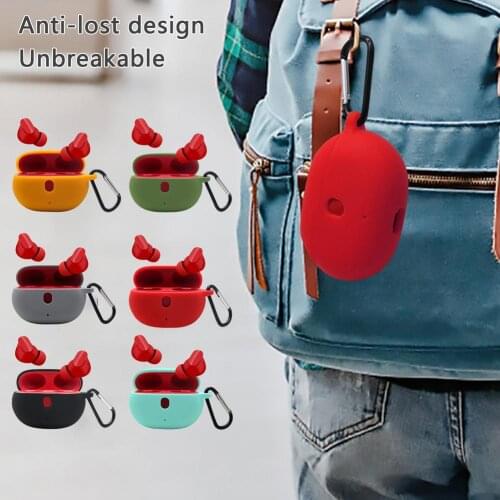 For Beats Studio Buds Earphone Solid Color Protective Case For Beat Studio Buds Charging Case Silicone Skin Cover Headset Shell