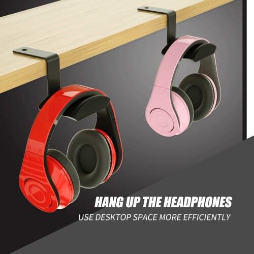 Aluminum Alloy Headphone Stand Headphone Hook Hanger Gaming Headset Holder PC Table Mount Stand for Razer/sony/Denon Headphone