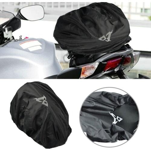 Motorcycle Backpack Tail Bag Rain Cover Waterproof Rainproof Pocket For Motorcycle Scooter Moped Helmet Lid Protect Bag