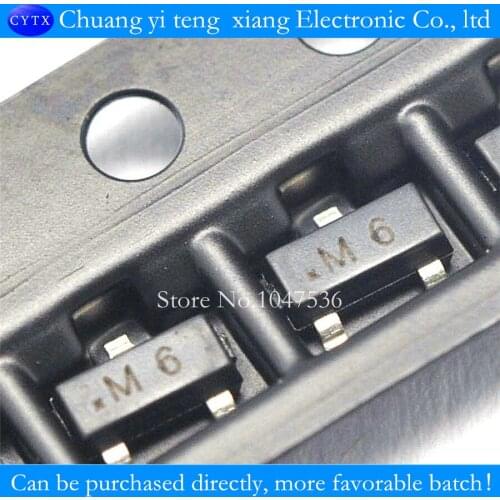 SMD triode S9015 M6 45V0.1 A/PNP SOT23 transistor (100PCS/lot)