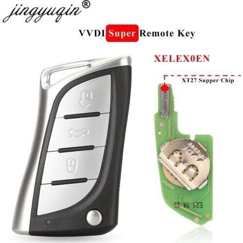 Jingyuqin 5pcs/lot Xhorse XELEX0EN VVDI Super Remote with XT27 XT27A66 Chip Work for VVDI2 /VVDI MINI Key Tool/VVDI Key Tool Max