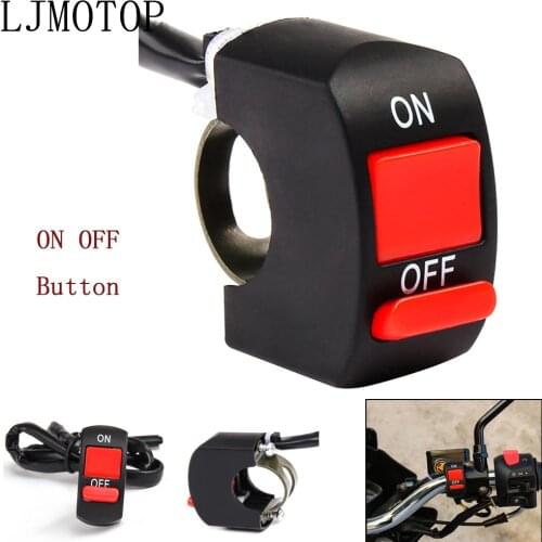 Universal Motorcycle Switches Connector Handlebar Switch ON/OFF Button For Yamaha FZ1 FZ6 FAZER XSR 700 900 TDM 900 YBR 125