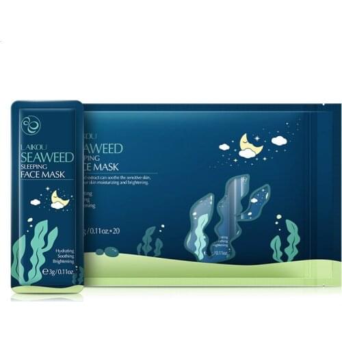 Seaweed Moisturise Sleeping Face Mask Anti wrinkle Night Facial Packs Dark Circle Moisturize Anti-Aging Mask for Facecare