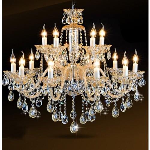 Indoor lighting Modern European led crystal chandelier new style Top Crystal pendant chandelier Lamps modern Lighting bedroom