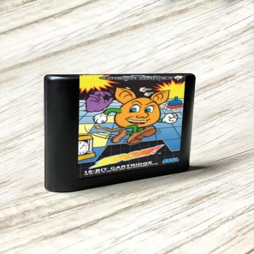 Zoom - EUR Label Flashkit MD Electroless Gold PCB Card for Sega Genesis Megadrive Video Game Console