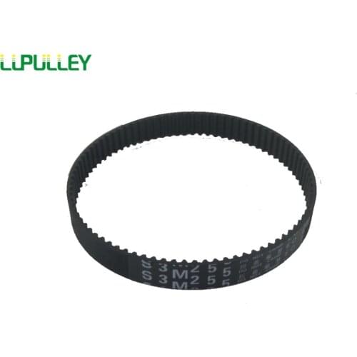 LUPULLEY S3M Timing Belt Closed Loop Black Rubber Toothed Belt Width 10/15mm S3M180/183/186/189/192/195/201/207/210/213/225