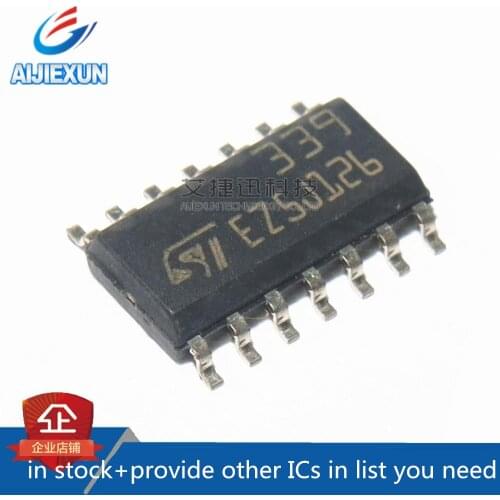 100Pcs LM339DT LM339 SOP LOWPOWER QUAD VOLTAGE COMPARATORS New and original