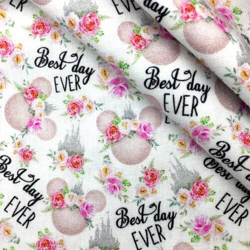 50*145cm Castle Patchwork Printed 100% Pure Cotton Fabric Tissue Sewing Quilting Fabrics Needlework Material DIY Handmade,c17814