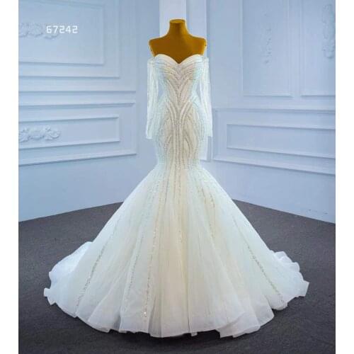 AOLANES Long Wedding Dresses