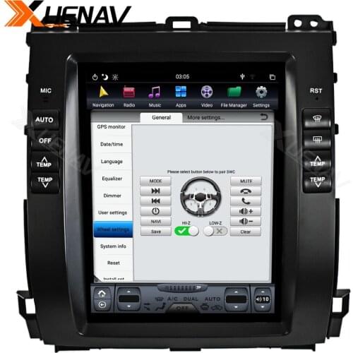 Android System 2Din Car Autoradio GPS Navigation For-Land Cruiser Prado120/For-Lexus GX470 2002-2009 Car Radio Multimedia Player