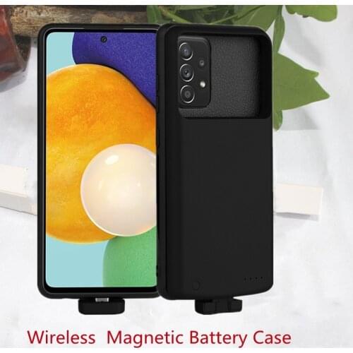 Wireless Magnetic Battery Charger Case for Samsung Galaxy A52 Battery Case External Power Bank Smart Charging Cover
