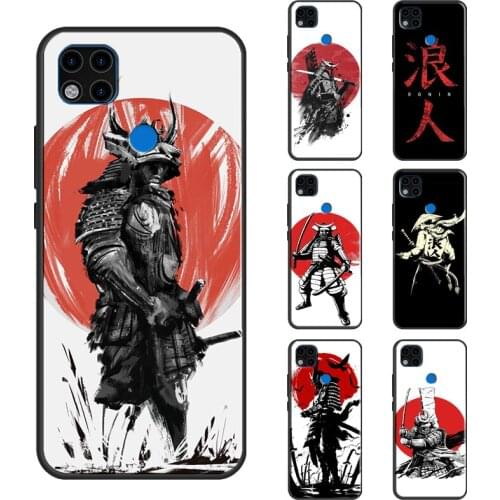 Samurai Warrior Case For Xiaomi Redmi Note 8 9 Pro 8T 9S Note 10 Pro Funda For Redmi 9 9C 9A K40 9T Cover